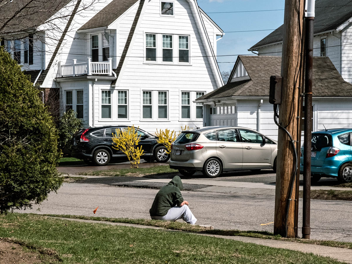 Isolated Like Figures in a Hopper Painting, Belmont, MA April 2020