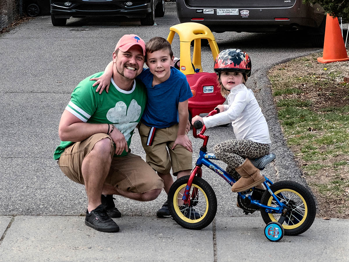 Tyler, Henry, & Emily Sheltering in Place, Belmont, MA April 2020