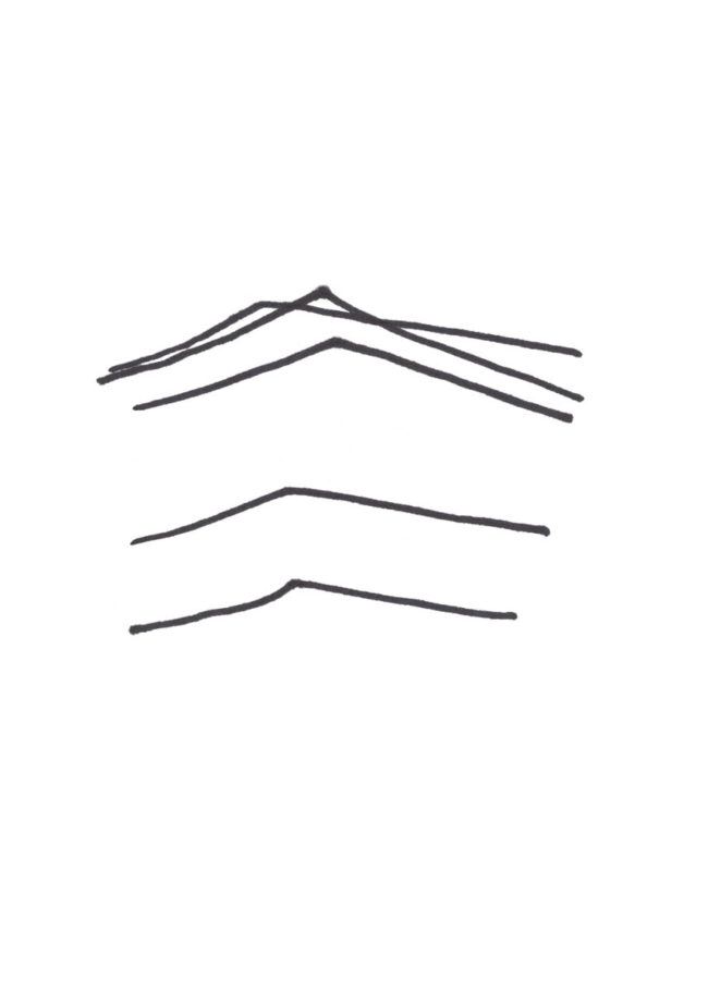 abstract drawing made with marker on paper