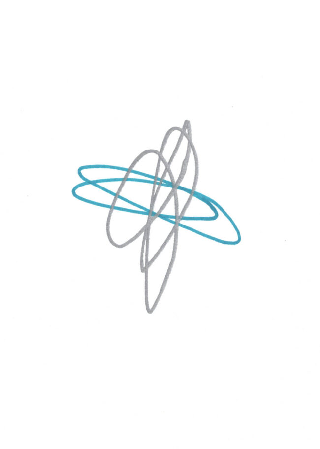 abstract drawing made with marker on paper