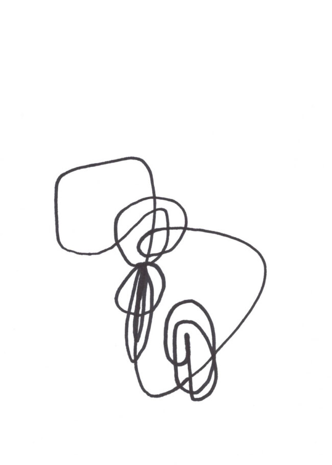 abstract drawing made with marker on paper