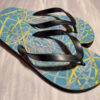 flip flops featuring abstract design by luke kurtis