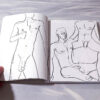 photo of The Male Nude, a book by Michael Tice, open to show the inside