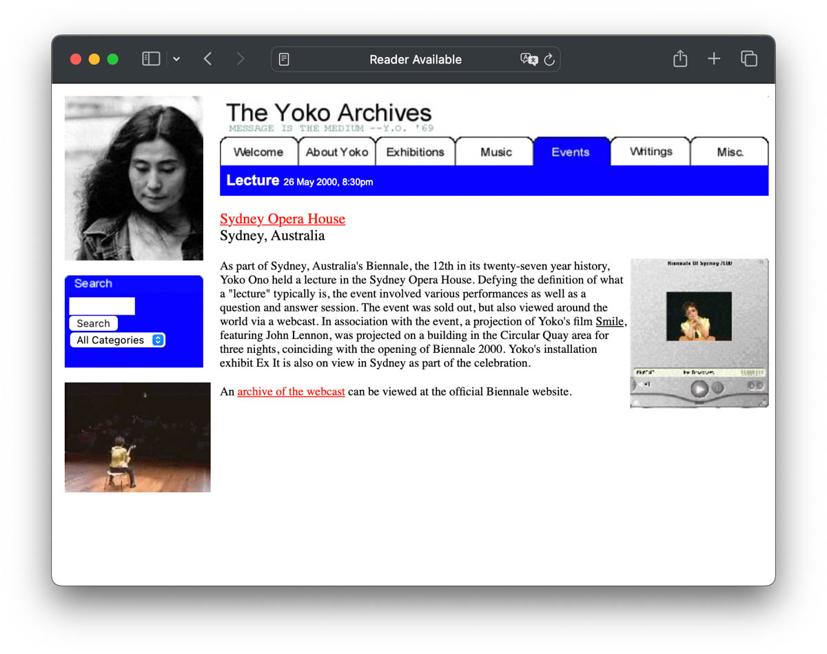 The Yoko Archives