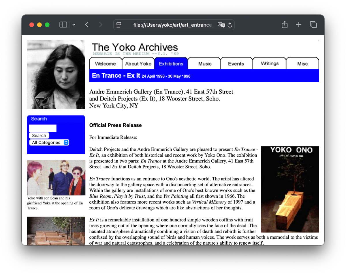 The Yoko Archives