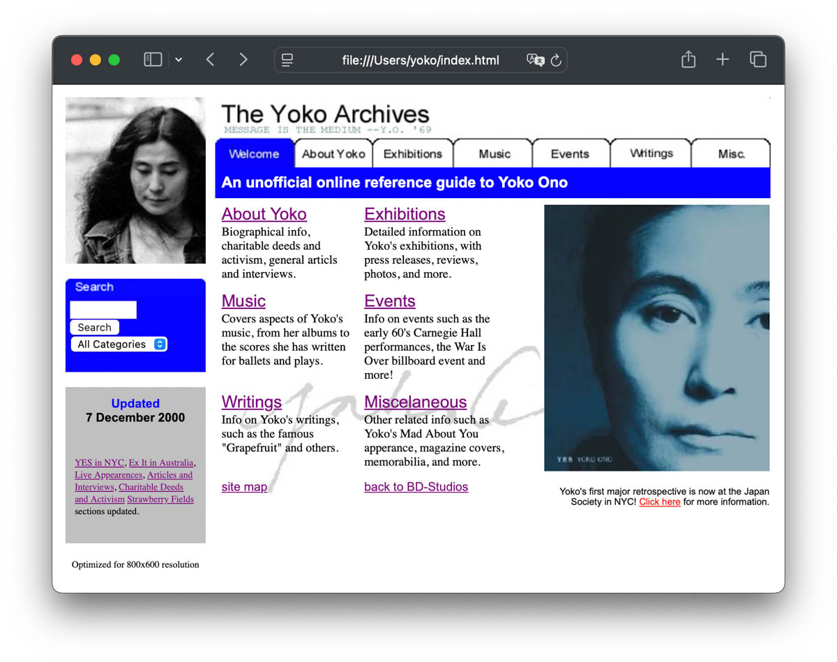 The Yoko Archives
