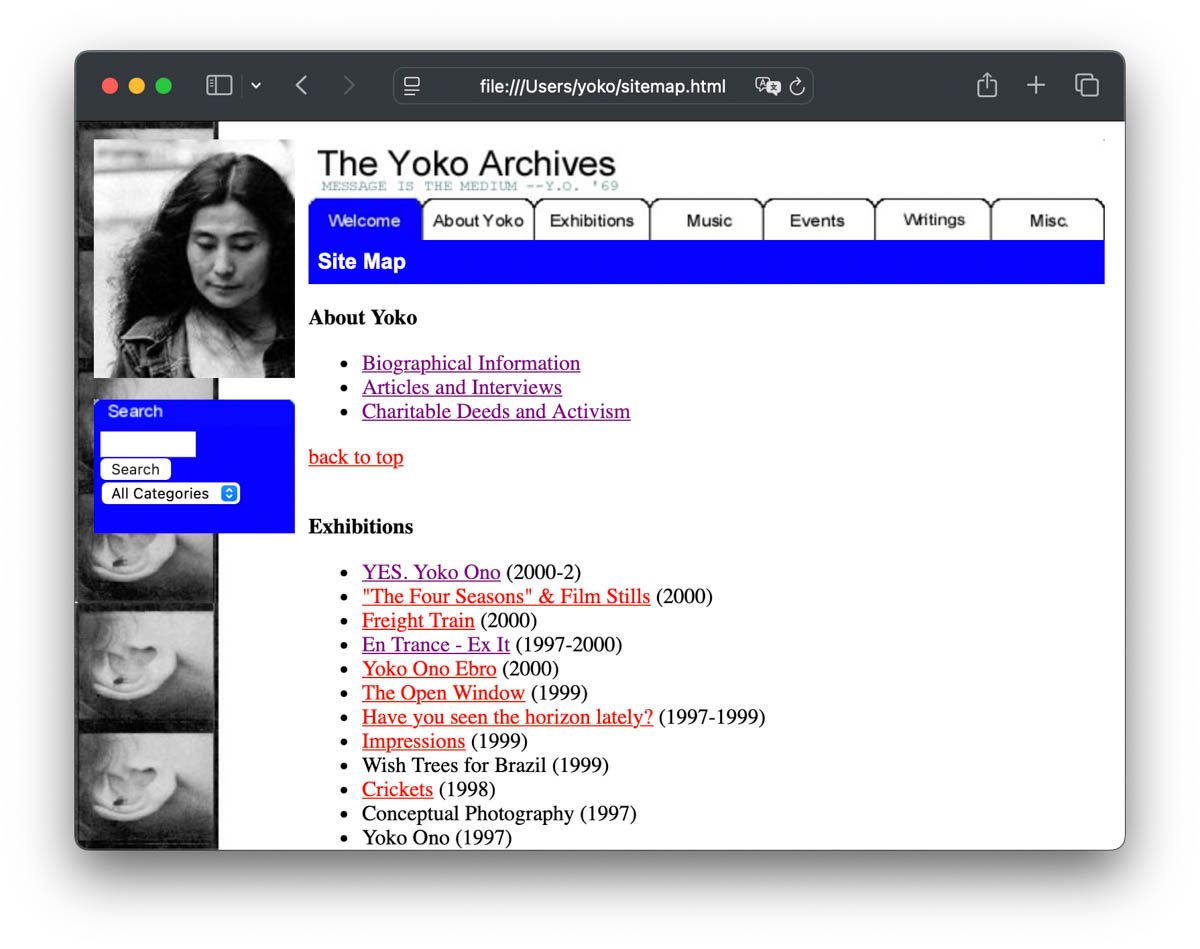 The Yoko Archives
